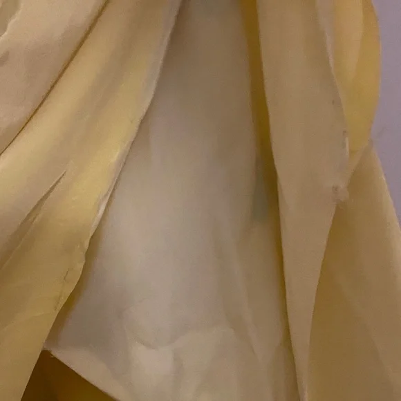 Vintage Silk Yellow Floral Embroidered Japanese Kimono - Picture 7 of 7